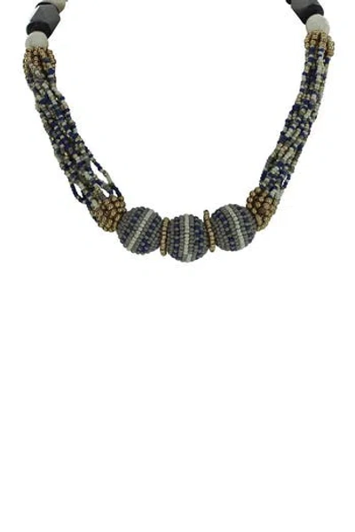Olivia Welles Sloane 14k Gold Plated Beaded Multi Strand Necklace In Neutral