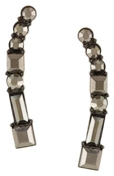 Olivia Welles Stepping Stone Drop Earrings In Metallic