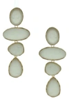 Olivia Welles Stepping Stone Drop Earrings In Multi