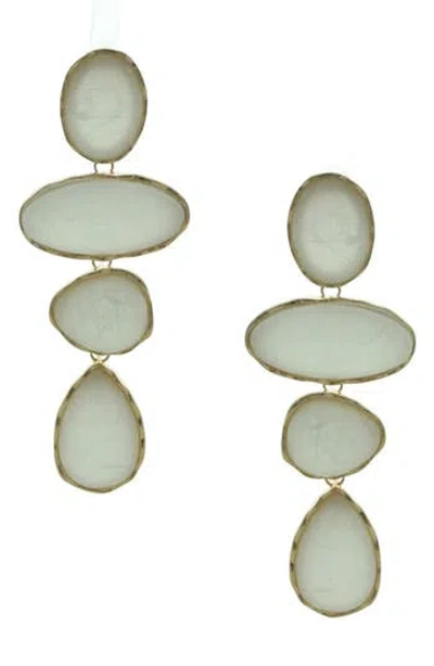Olivia Welles Stepping Stone Drop Earrings In Multi