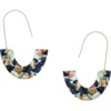 Olivia Welles Tabby Multi-color 76mm Hoop Earrings In Gold/multi