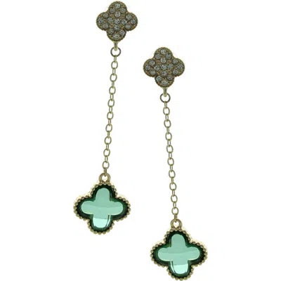 Olivia Welles Taleen Drop Earrings In Brown