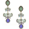 Olivia Welles Teisha Crystal Drop Earrings In Metallic