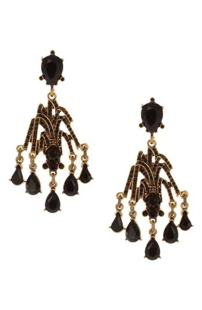 Olivia Welles Theresa Crystal Chandelier Earrings In Multi