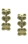Olivia Welles Trella Heart Hoop Earrings In Gold