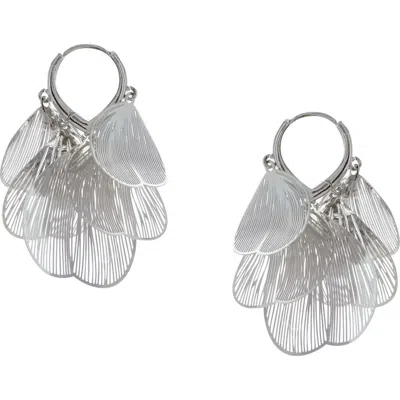 Olivia Welles Whisper Hoop Earrings In Gold