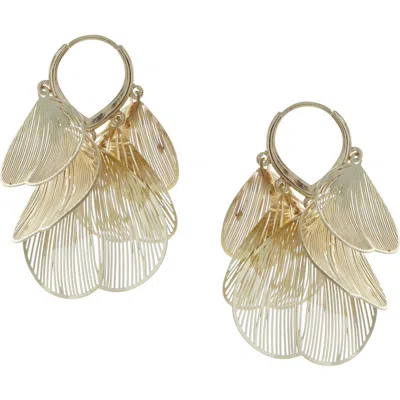 Olivia Welles Whisper Hoop Earrings In Gold