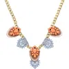 Olivia Welles Zaria Deco Necklace In Multi