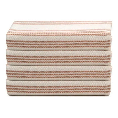 Oliviera Home Allora Turkish Cotton Hand & Kitchen Towel Bundle In Brown