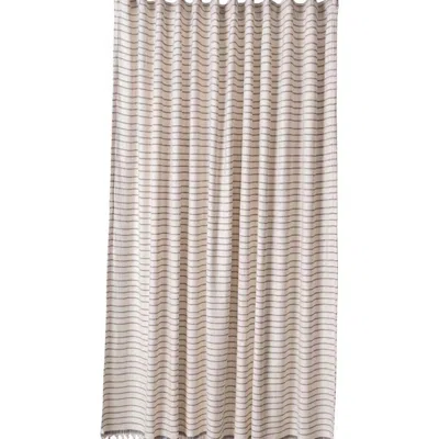 Oliviera Home Cloud Soft Turkish Cotton Shower Curtain In Brown