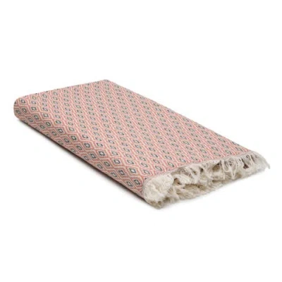 Oliviera Home Diamond Loom Turkish Cotton Towel & Throw In Brown