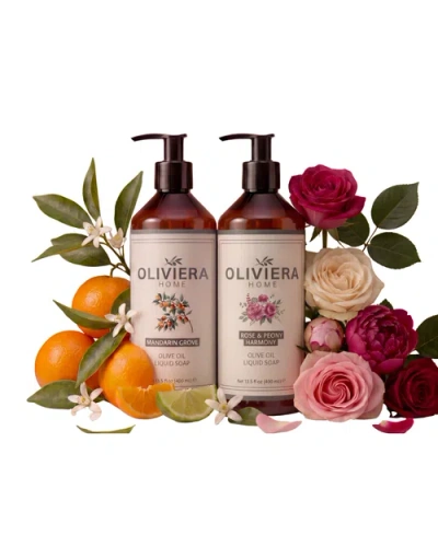 Oliviera Home Floral House Hand Wash Duet In Transparent