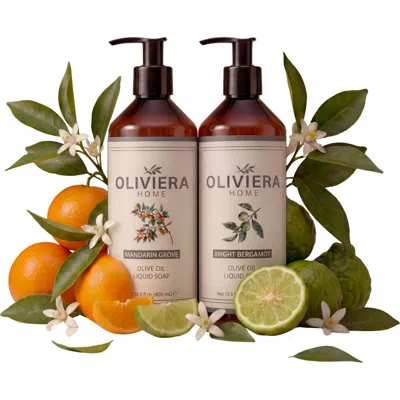 Oliviera Home Mediterranean Citrus Hand Wash Duet In Transparent