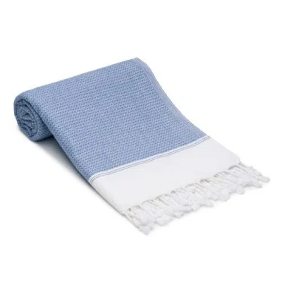 Oliviera Home Pria Turkish Cotton Bath Towel In Blue