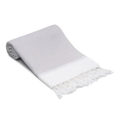 Oliviera Home Pria Turkish Cotton Bath Towel In Gray