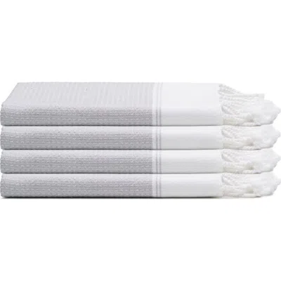 Oliviera Home Pria Turkish Cotton Hand Towel Bundle In Gray