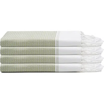 Oliviera Home Pria Turkish Cotton Hand Towel Bundle In Green