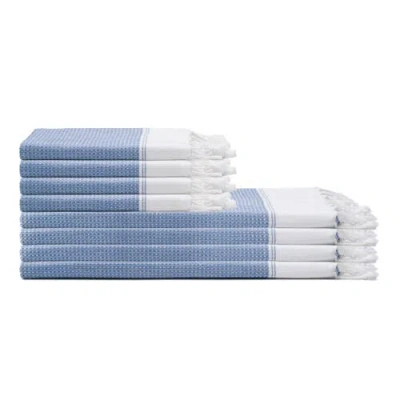 Oliviera Home Pria Turkish Cotton Towel Bundle In Blue