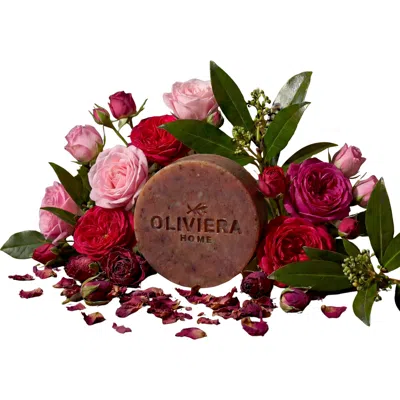 Oliviera Home Rose Petal Bar Soap Trio In Transparent