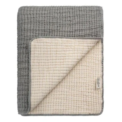 Oliviera Home Soho Supersoft 4-layer Cotton Gauze Quilt In Gray