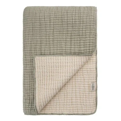 Oliviera Home Soho Supersoft 4-layer Cotton Gauze Quilt In Green
