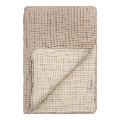 Oliviera Home Soho Supersoft 4-layer Cotton Gauze Quilt In Sand