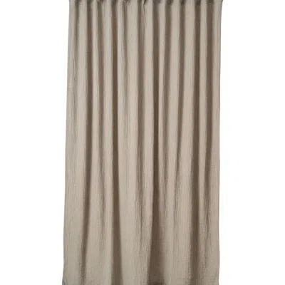 Oliviera Home Soho Supersoft 4-layer Cotton Gauze Shower Curtain In Brown