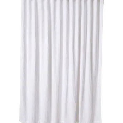 Oliviera Home Soho Supersoft 4-layer Cotton Gauze Shower Curtain In White