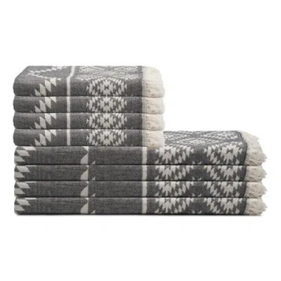 Oliviera Home Turkish Cotton Towel Bundle In Black