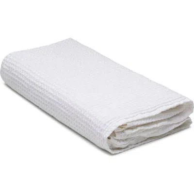 Oliviera Home Waffle Turkish Cotton Bath Towel In White