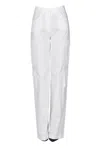 Olla Parèg Cargo Style Trousers In White
