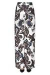 Olla Parèg Flower Print Trousers In Multicoloured