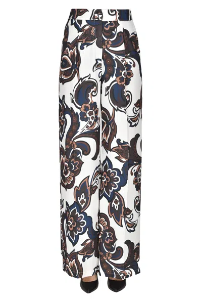 Olla Parèg Flower Print Trousers In Multi