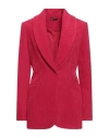 Olla Parèg Olla Parég Woman Blazer Fuchsia Size 2 Polyester, Polyamide, Elastane In Pink