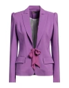 Olla Parèg Olla Parég Woman Blazer Purple Size 6 Polyester, Elastane In Purple