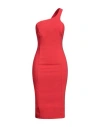 Olla Parèg Olla Parég Woman Midi Dress Red Size 4 Polyester, Elastane