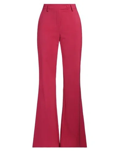 Olla Parèg Olla Parég Woman Pants Magenta Size 6 Polyester, Elastane In Pink
