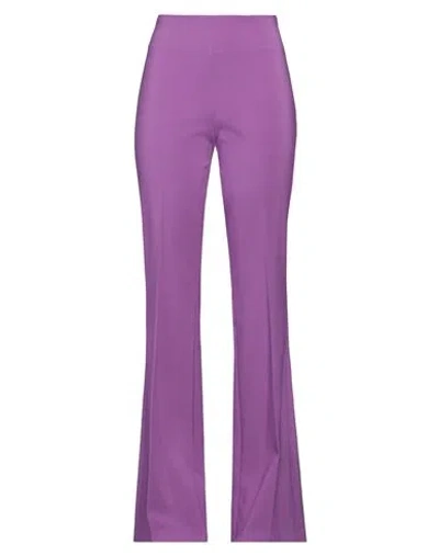 Olla Parèg Olla Parég Woman Pants Mauve Size 8 Polyamide, Elastane In Purple