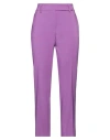 Olla Parèg Olla Parég Woman Pants Mauve Size 8 Polyester, Elastane In Purple