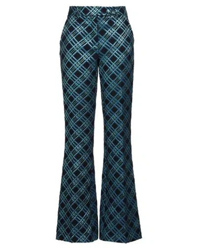 Olla Parèg Olla Parég Woman Pants Midnight Blue Size 8 Cotton, Polyamide, Elastane