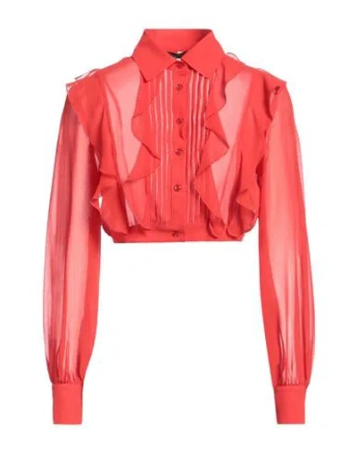 Olla Parèg Olla Parég Woman Shirt Red Size 4 Polyester, Viscose