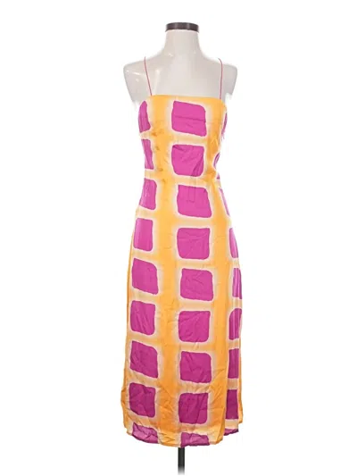 Pre-owned Ollari Cocktail Dress In Yellow