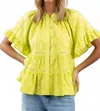 Ollari Maia Blouse In Yellow In Yellow
