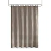 Olliix Arlo Super Waffle Texture Solid Shower Curtain In Taupe Grey