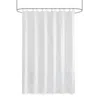Olliix Arlo Super Waffle Texture Solid Shower Curtain In White