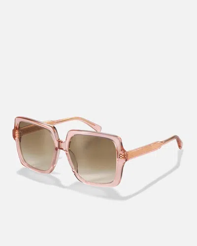 Ollu Women's Cherry Sunglasses In Blush In Gold