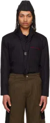 Olly Shinder Black Ceremony Shirt In 30337161 Black / Red