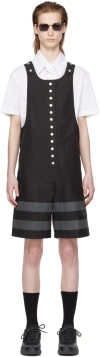 Olly Shinder Black Reflective Overalls In Black