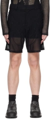 Olly Shinder Black Veins Shorts In Black