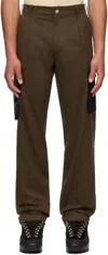 Olly Shinder Brown Gardiner Cargo Pants In 30337173 Dark Brown